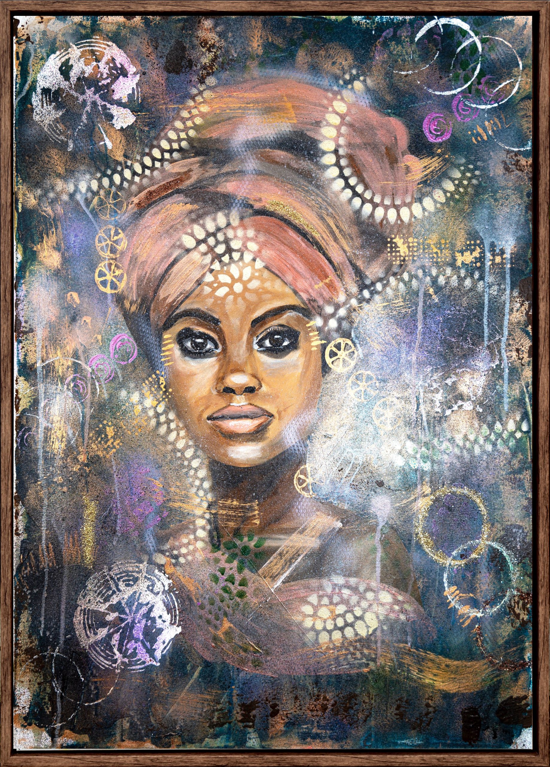 Authentiek Acrylwerk Op Doek Africa 80 Cm X 60 Cm Inclusief Lijst authentiek-acrylwerk-op-doek-africa-80-cm-x-60-cm-inclusief-lijst